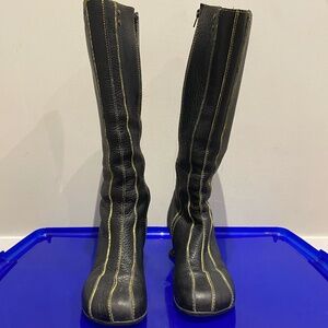 Fluevog vintage Andante black leather boots size US 10